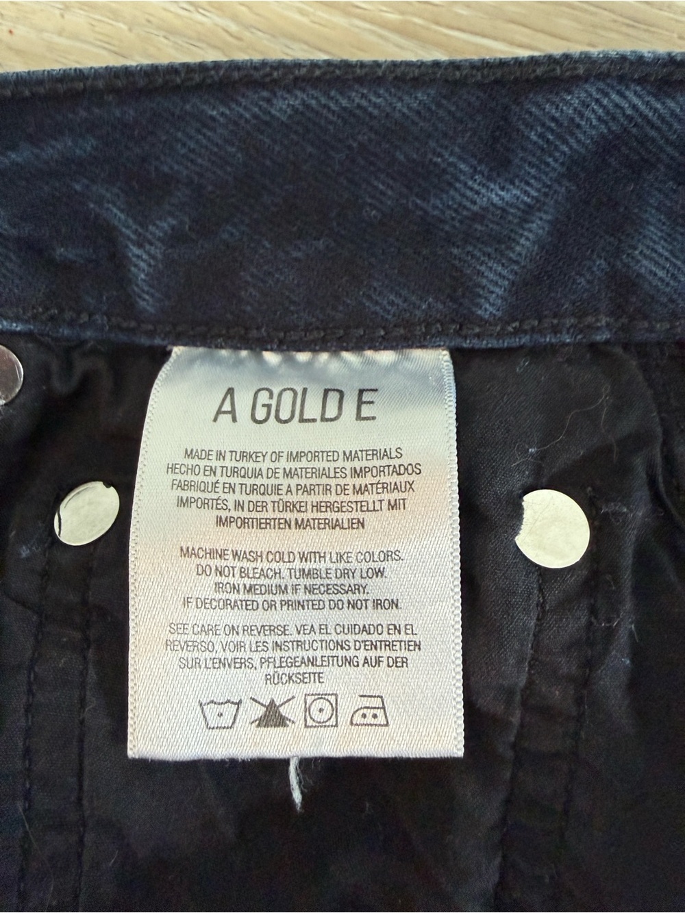 Agolde Riley High Rise Straight Jeans Dark Indigo - Picture 11 of 12